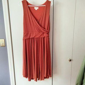 Anthropologie Maeve Nora Surplice Jersey Sleeveless Dress - Large